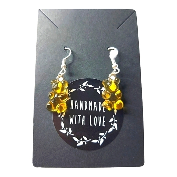 Handcrafted Gummi Bear Themed Earrings - Picture 2 of 3